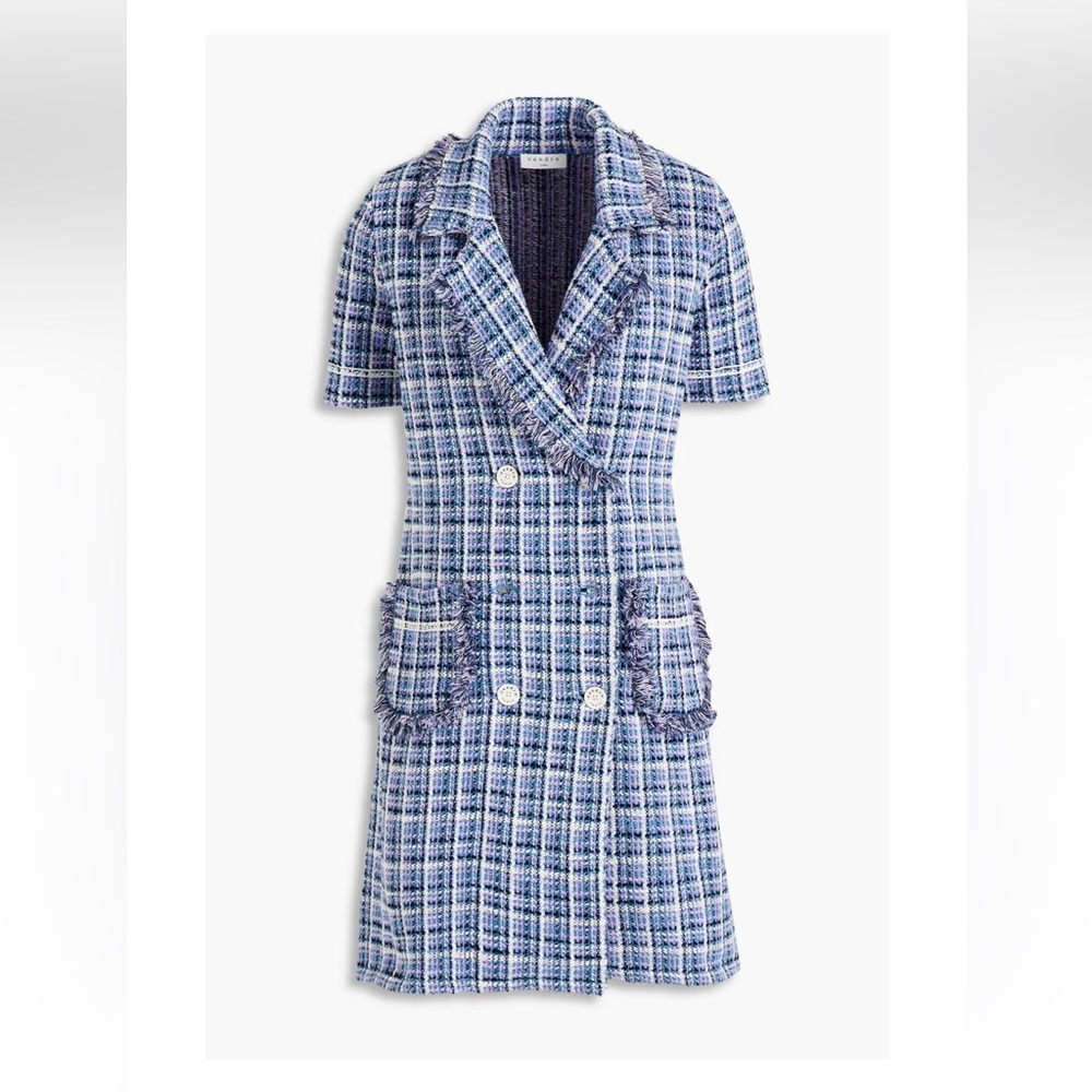 Sandro Ludivine Bouclé-tweed Mini Dress